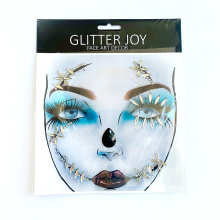 Wholesale self-adhesive acrylic crystals glitter rhinestone body face stickers for All Hallows' Day festival